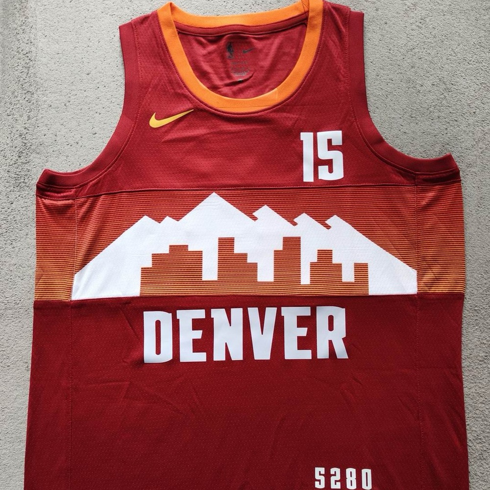 NEW Nikola Jokic Denver Nuggets Nike City Edition 5280 Swingman Jersey Mens Sz L